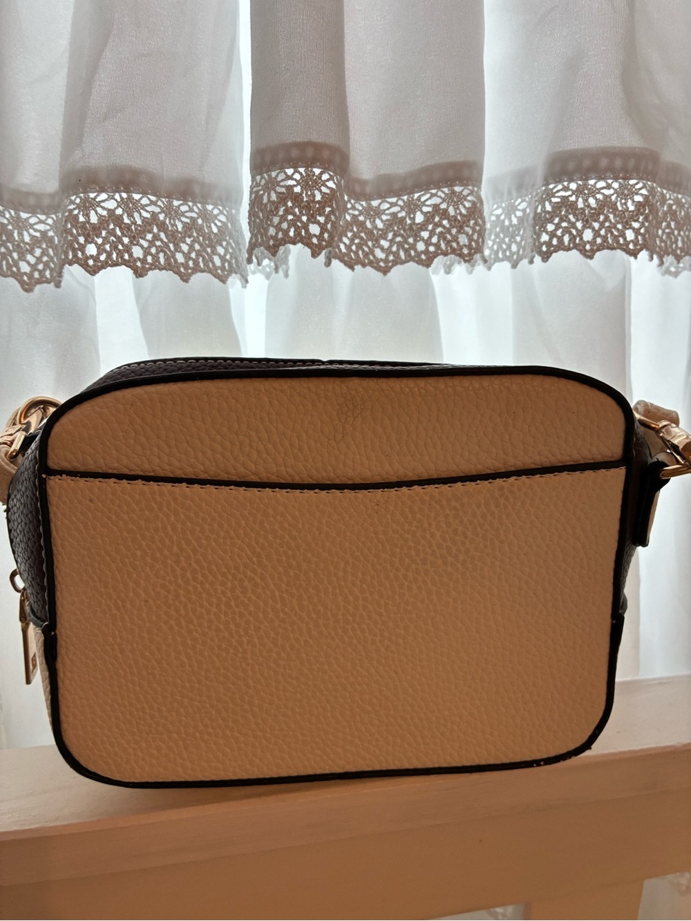 Cream Dumbo Graphic Crossbody Bag with Black Trim - Picture 2 of 3